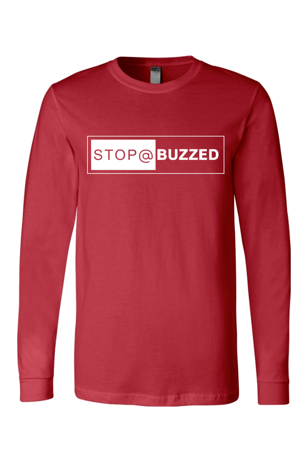 Stop @ Buzzed BELLA + CANVAS Unisex Jersey Long Sleeve Tee